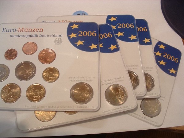 (afbeelding voor) BU set DUITSLAND 2006 serie A-D-F-G-J extra 5 x 2 euromunt